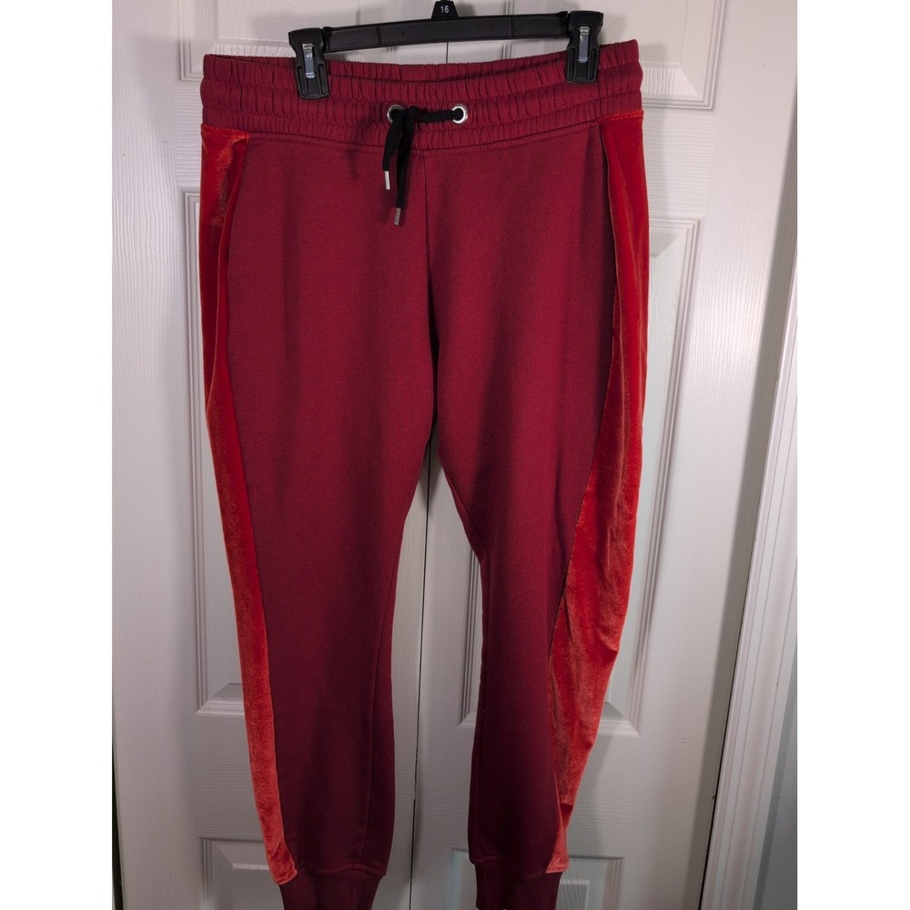 IVY PARK Joggers Women Small Knitted Panel Logos Sweatpants
